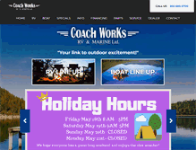 Tablet Screenshot of coachworksrv.com